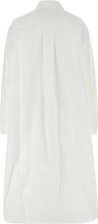 Jil Sander Cotton Poplin Shirt Dress - White