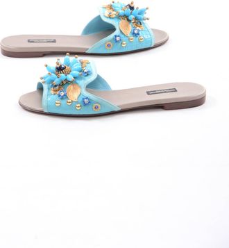 Dolce & Gabbana Dames Sieraden Platte Slippers