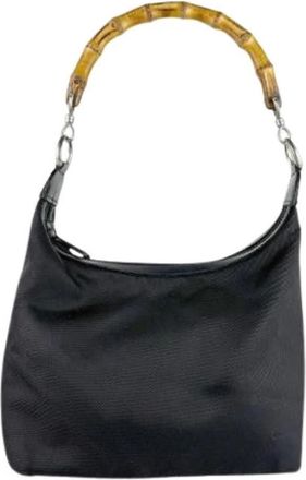 Gucci Pre-owned Shoulder Bags, female, Black, Size: ONE SIZE Pre-owned Vintage Shoulder Bag