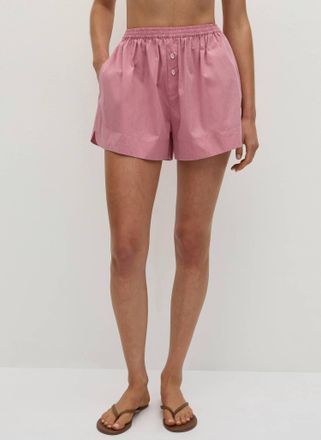 Faithfull The Brand Lonia Cotton Poplin Short In Valentine
