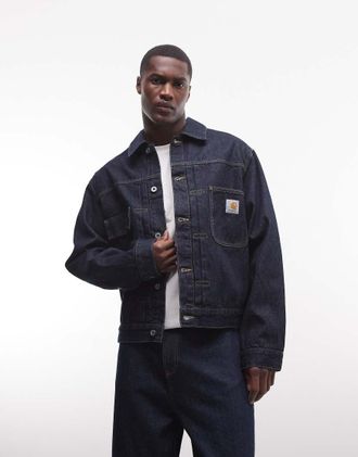 Carhartt Work in Progress Belmar - Giacca in denim blu risciacquato