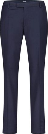 Joop Elegante wollen Slim-Fit broek - Heren - Nette broeken - Blauw - 4XL - Wol - Broeken