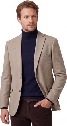 Carl Gross Colbert Carl Gross Theo beige visgraat wol