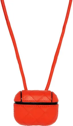 Bottega Veneta Intrecciato AirPods Pro Case - Orange