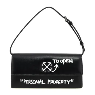 Off-white Shoulder Bags, female, Black, Size: ONE SIZE Jitney 1.0 Shoulder Bag