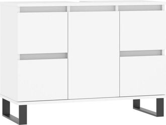 vidaXL Bathroom Cabinet White 80x33x60 cm Engineered Wood vidaXL