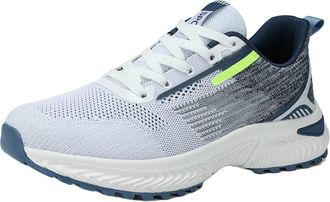 Generic Mens Running Sneakers Fashionable Breathable Mesh Shoe Multifunctional Slip-Resistant Sports Shoes Outdoor Training Comfortable Tennis Trainers Gym Wo