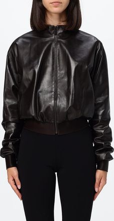 Gucci Bomber in pelle nappa con collo alto e chiusura a zip
