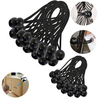 OEM 30 Piezas De Cuerda El&aacute;stica Tipo Bungee, Cuerda El&aacute;stica Para Lona, Cuerda El&aacute;stica Para Toldo, Lona, Camping, Tienda De Campa&ntilde;a, Arn&eacute;s De Extensi&oacute;n 