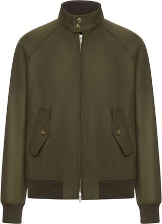 Baracuta Jack met hoge kraag - Heren - Jassen - Groen - Maat: 2XS Katoen
