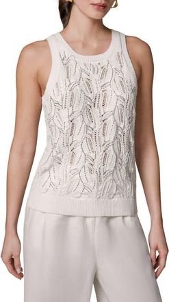 DKNY Open Stitch Sweater Vest in Cream at Nordstrom, Size X-Large