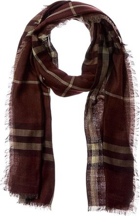 Burberry Check Wool & Silk-Blend Scarf