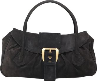 Celine Black Suede Handbag (Pre-Owned)