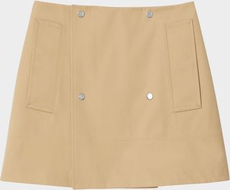 Burberry Double-Breasted Mini Skirt