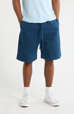 Carhartt Work in Progress Floyde Lyocell & Cotton Twill Drawstring Shorts in Blue River (Garment Dyed) at Nordstrom, Size Xx-Large