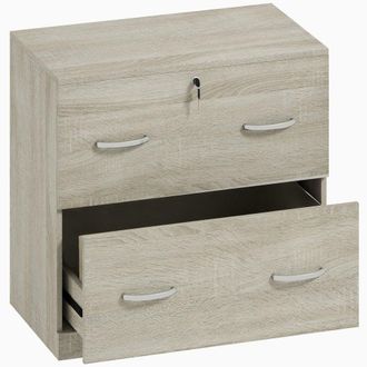 Vinsetto Cajonera de oficina 77x42x72 cm madera natural