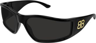 Balenciaga Zwart/Grijs Zonnebril - unisex - Zonnebrillen - Zwart - ONE Size - Accessoires