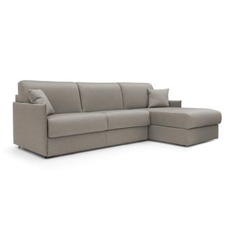 Divani.Store Sof&aacute; esquinero convertible impermeable 272 cm derecho taupe