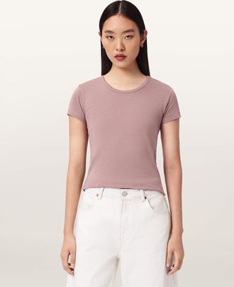 AllSaints Cotton Stevie Slim Fit Short Sleeve T-Shirt, Size: XS