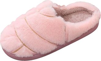 Generic Slippers Women UK, Cute Slippers Women, Plush Fleece Lined Shoes Warm Indoor Outdoor for Women and Men Anti-Slip Shoes Velvet Lined Winter Comfort Hou