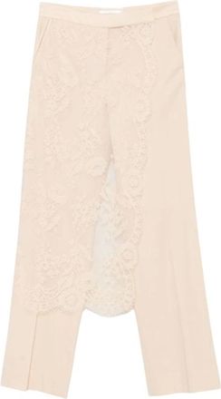 Zimmermann Pantal&oacute;n de encaje Valiant - Trousers - Mujer - Beige - M