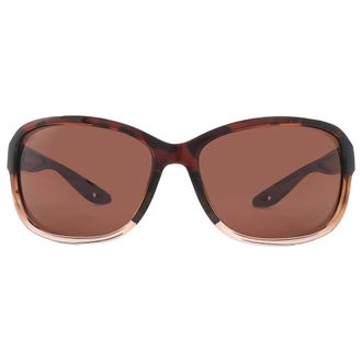 Costa Seadrift Copper Polarized Polycarbonate Rectangular Ladies Sunglasses 6S9114 911406 60