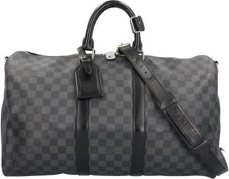 Louis Vuitton Pre-owned Damier Graphite Boston Bag - unisex - Vintage Weekendtas - Zwart - ONE Size - Vintage