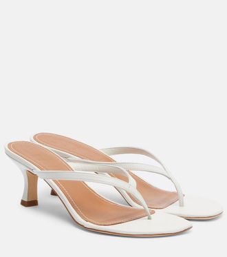 Staud Freja leather thong sandals