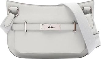 Herm&egrave;s Pre-owned Mini Jypsiere - Dames - Vintage Schoudertas - Wit - ONE Size - Leer - Vintage