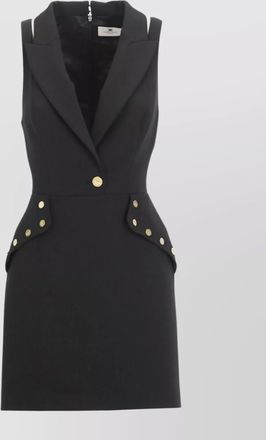Elisabetta Franchi v-neck sleeveless mini dress