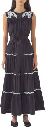 Antik Batik Dali Sun Dress In Dark Navy