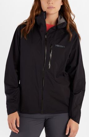 Marmot Superalloy Bio Packable Rain Jacket in Black at Nordstrom, Size X-Small