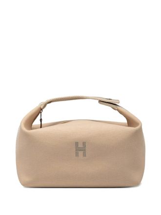 Herm&egrave;s 2021-2025 Small Canvas Bride A Brac Case vanity bag - women - Canvas - One Size - Brown