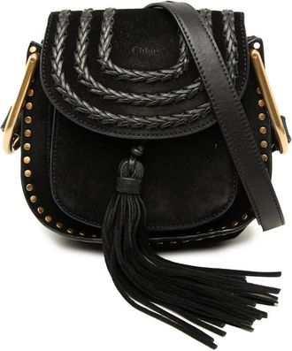 Chlo&eacute; Pre-owned Chloe Small Suede Braided Hudson Crossbody Ladies HKRMM38IVSE5HIJM