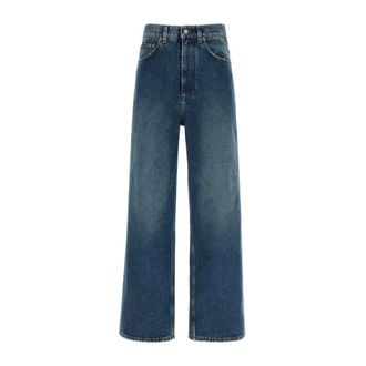 Dolce & Gabbana Wide Jeans, female, Blue, Size: XS Pantalone 5 Tasche