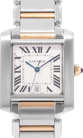 Cartier Pre-owned Cartier Tank Francaise Automatic Silver Dial Mens Watch W51005Q4