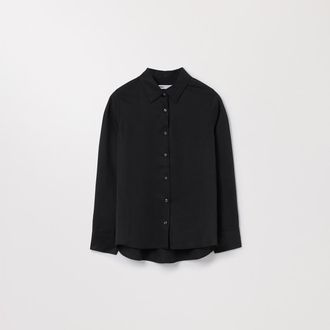Asket The Lyocell Shirt Black
