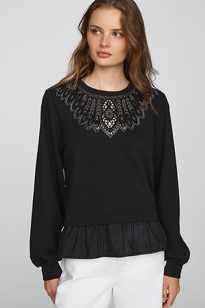 Maeve 100% Cotton Cutwork Top