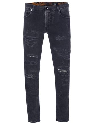 Dolce & Gabbana Mens jeans - Grey Cotton - Size IT 46 (Mens)