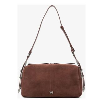 Pinko 24 Classic Suede - - Bags - Donna - Marrone - ONE SIZE