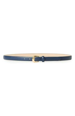 B-Low The Belt Kennedy Mini Leather Belt in Navy Gold at Nordstrom, Size Small