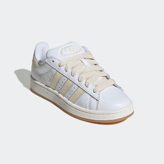 adidas Sneaker ADIDAS ORIGINALS CAMPUS 00S, Damen, Gr. 38,5, weiss (cloud wei&szlig;, cream wei&szlig;, core wei&szlig;), Leder, Synthetik, Schuhe Sneaker