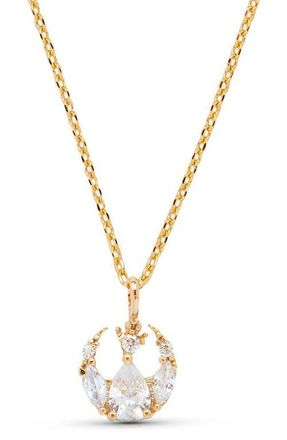 Girls Crew Star Wars Rebel Alliance Insignia Cubic Zirconia Pendant Necklace in Gold at Nordstrom