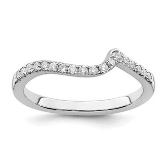 Diamond2Deal 14k Gold Lab Grown Diamond Wedding Band Ring 0.18Ct Clarity- VS Color- G-H