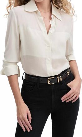 Favorite Daughter Sheer Sophistication Top In Ivory