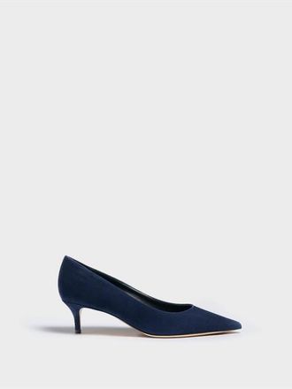 Marion Parke Classic Pump 45 Suede in Navy at Nordstrom, Size 40