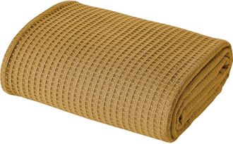 Modern Threads Cotton Waffle Blanket in Gold at Nordstrom Rack, Size Twin/twin Xl