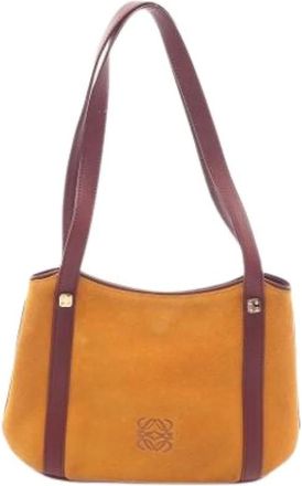 Loewe Pre-owned Shoulder Bags, female, Yellow, Size: ONE SIZE Pre-owned Tote Bag
