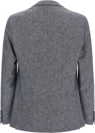 Pal Zileri Mens Blue Linen Blazer Clothing
