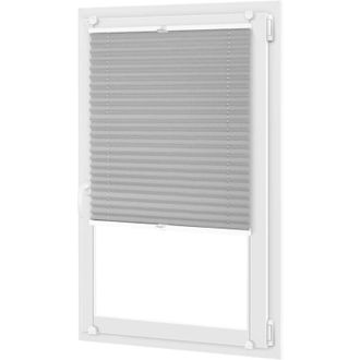 OEM Persiana Plisada 30x200 Cm - Plisa Gris, Instalaci&oacute;n No Invasiva, Perfiles De Aluminio, Alta Calidad Persiana Plisada 110x200 Cm - Plisa Gris, Instala